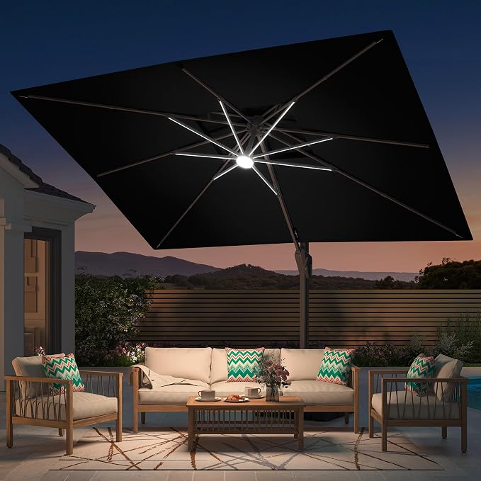 Deconk 10' X 13' Patio Cantilever Outdoor Umbrella - Image 2