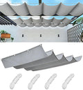 Retractable Waterproof Wave Awning Cover 8' x 17' by WoaceSunShadeSail