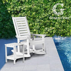 GREENVINES Oversized Outdoor Rocking Chairs Set of 4, HDPE Rocker - Image 2
