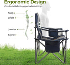 ALPHA CAMP Oversized Fully Padded Camping Chairs - Image 5