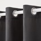TOWN & COUNTRY BASICS Cabana Solid Heavyweight Indoor Outdoor Curtains - Image 3