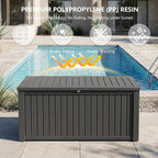 Outdoor Storage Box, 200 Gallon Waterproof Deck Box, Premium Hydraulic Cushion - Image 4