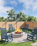 HDPE Rocking Chair Outdoor Set of 2 - Image 9