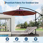 Garvee 10FT Offset Patio Umbrella - Image 7