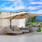 10' X 13' Outdoor Patio Umbrella Large Rectangle Cantilever Umbrella by ORYNTREX
