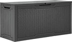 YITAHOME 80 Gallon Outdoor Storage Box | Large Water Resistant Resin Deck Box by YITAHOME