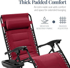 Best Choice Products Oversized Padded Zero Gravity Chair, Folding Outdoor Patio - Image 4