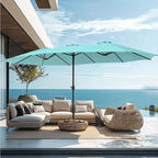 PHI VILLA 15ft Large Outdoor Patio Umbrella by PHIVILLA