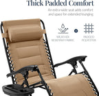 Best Choice Products Oversized Padded Zero Gravity Chair, Folding Outdoor Patio - Image 4