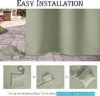 RYB HOME Outdoor Curtains for Patio Waterproof, Windproof - Image 5