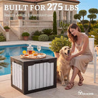 YITAHOME 30 Gallon Deck Box | 2-Pack Waterproof Resin Outdoor Storage Box - Image 5