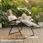 NEWBULIG Zero Gravity Chairs Set of 4, Folding Lounge Recliner Chair | Portable - Image 6