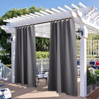 2 Panels Outdoor Curtains for Patio Waterproof, Thick Privacy Room Dividers for - Image 2