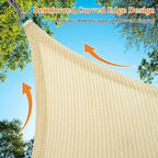Shade&Beyond Custom Sun Shade Sail 7'X7'X9.9'Triangle Sun Sail Shades Patio UV - Image 5