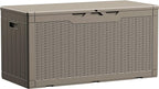 Devoko 100 Gallon Waterproof Resin Deck Box, Large Outdoor Storage Box | Indoor by DEVOKO