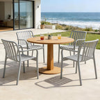 JPBSTO Patio Dining Chairs Set of 4, All-Weather Outdoor and Indoor Stackable - Image 9