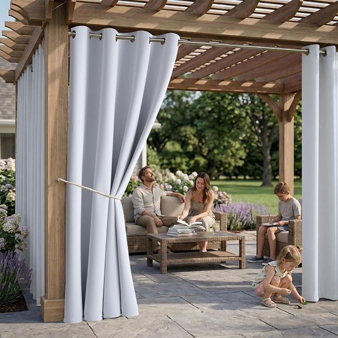 Outdoor Indoor Curtains W52 x L132 - Image 2