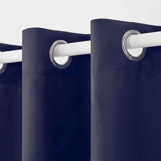 TOWN & COUNTRY BASICS Cabana Solid Heavyweight Indoor Outdoor Curtains - Image 3