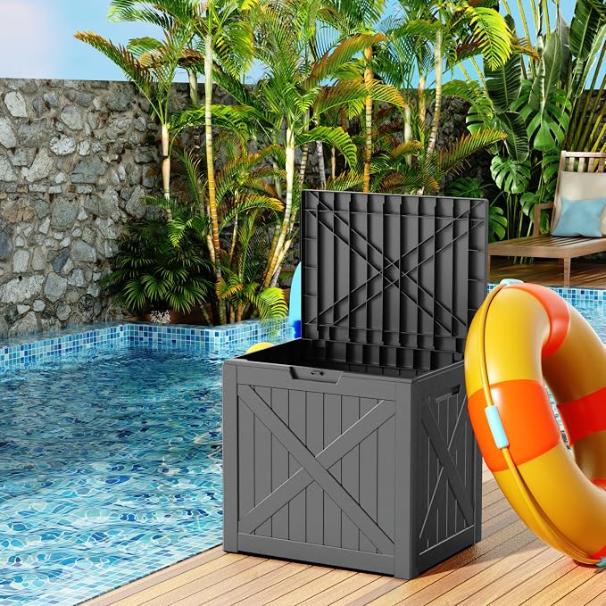 32 Gallon X Patten Outdoor Storage Box Weather Resistant UV Protection - Image 3