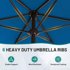 7.5FT Patio Umbrella Table Market Umbrella - Image 5