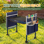 Garden Kneeler and Seat, Foldable Heavy Duty w/Soft Kneeling Pad | 600lbs - Image 5