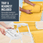 Best Choice Products Set of 2 Extra Wide Adjustable Steel Mesh Zero Gravity - Image 8