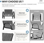 Patio Dining Chairs Set of 6, Outdoor Stackable Dining Chairs High Back - Image 7