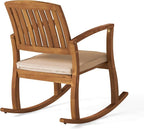 Christopher Knight Home Selma Acacia Rocking Chairs - Image 7
