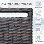 Outdoor Wicker Recliner Chair - Image 6