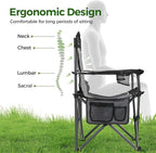 ALPHA CAMP Oversized Fully Padded Camping Chairs - Image 4