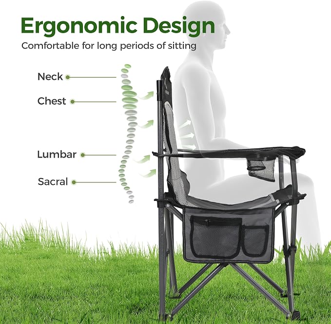 ALPHA CAMP Oversized Fully Padded Camping Chairs - Image 3