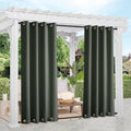 NICETOWN Outdoor Curtains 2 Panels Bottom Weighted by NICETOWN
