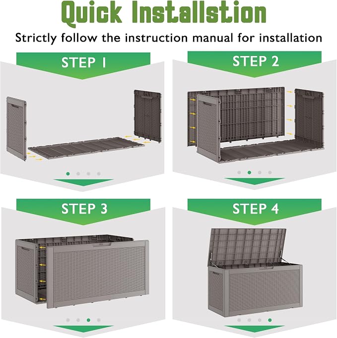 Outdoor Storage Waterproof Deck Box - Image 4