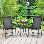 GIANTEX Set of 4 Patio Folding Chairs, Outdoor Chairs - Image 2