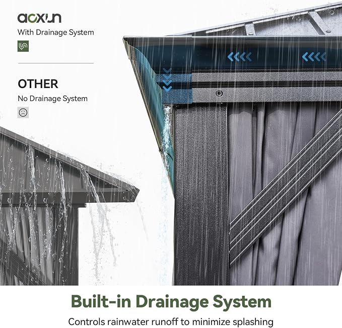 Aoxun Hardtop Gazebo 12x16 - Image 2