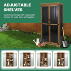 Ketive Outdoor Storage Cabinet, Tall Tool Garden Cabinet - Image 8