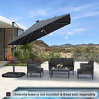 PURPLE LEAF Cantilever Patio Umbrella 10' x 10' - Image 2