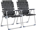 VINGLI Aluminum Oversize Patio Lawn Chairs Folding Set of 2 by VINGLI