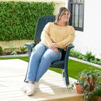 Rockaway Heavy Duty All Weather Patio or Deck Rocking Chair, and Patio - Image 7