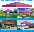 10x10 Gazebo Canopy Replacement Top, 300D High-Density Waterproof Single Layer - Image 4