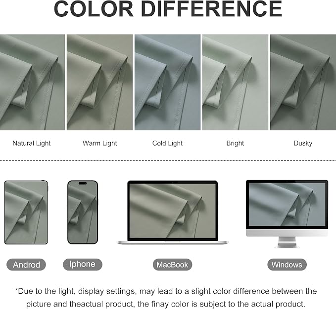 RYB HOME Extra Wide Outdoor Curtains - Image 8