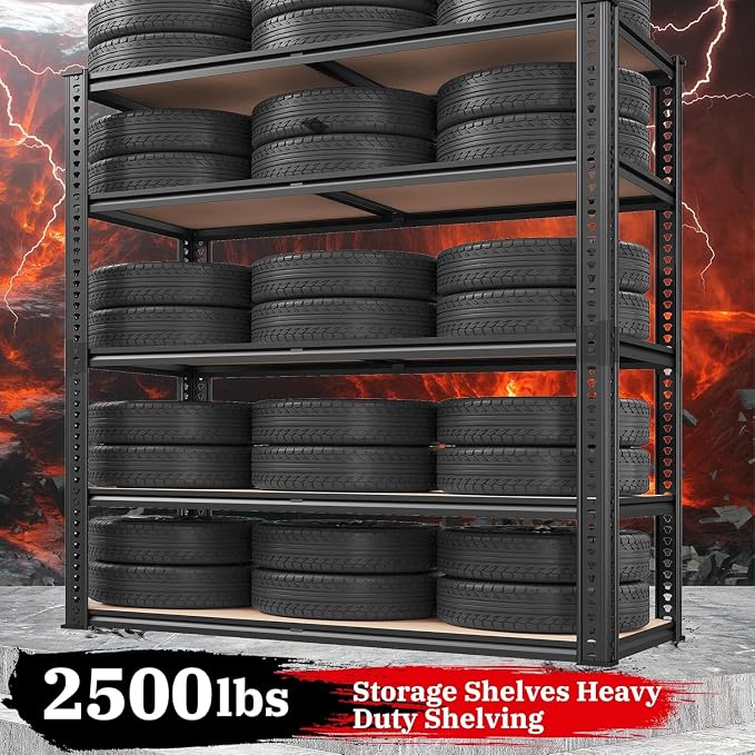 REIBII 40" W Storage Shelves Load 2500Lbs - Image 6