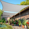 6' x 17' Grey Sun Shade Sail Rectangle SMSLR Canopy Fabric Cloth Screen by ShadeMart