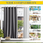 NICETOWN 2 Panels Outdoor Curtains - Image 7