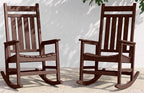 SERWALL Outdoor Rocking Chair Set of 2, Oversized Rocker by SERWALL