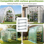 Ohuhu Plant Greenhouse Shelves 4 Tier 2 Pack Extra-Wide Stable Green House - Image 6