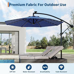Garvee 10FT Solar Lights Offset Patio Umbrella - Image 5