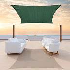 Colourtree TAPR0810 Custom Size 10' x 20' Green Sun Shade Sail UPF50 Canopy UV by ColourTree