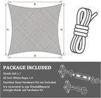 Shade&Beyond 25'x25' Sun Shade Sail Canopy Square, UV Block Breathable Curved - Image 7