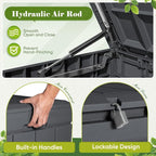 Flamaker Outdoor Storage Box 80 Gallon Resin Waterproof Deck Box | Delivery Box - Image 6